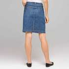 Denim Slim Skirt, naval wash, small