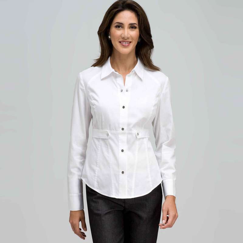 Fitted Seamed Shirt, , large