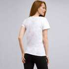 Scoop Neck Tee with Applique, White, small