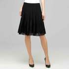 Pleated Skirt With Embroidery., Black, small