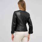 Leather Top Front Studded Jacket, , small