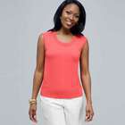 Scoop Neck Shell., New Coral, small