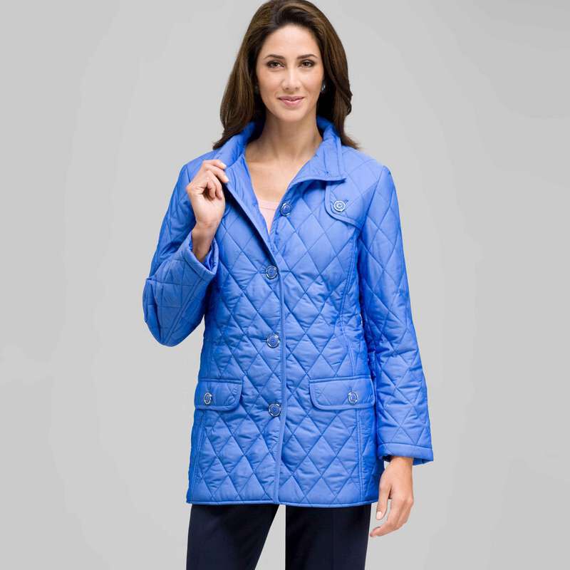 Quilted Car Coat, , large
