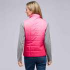 Mock Neck Quilted Vest, Begonia Multi, small