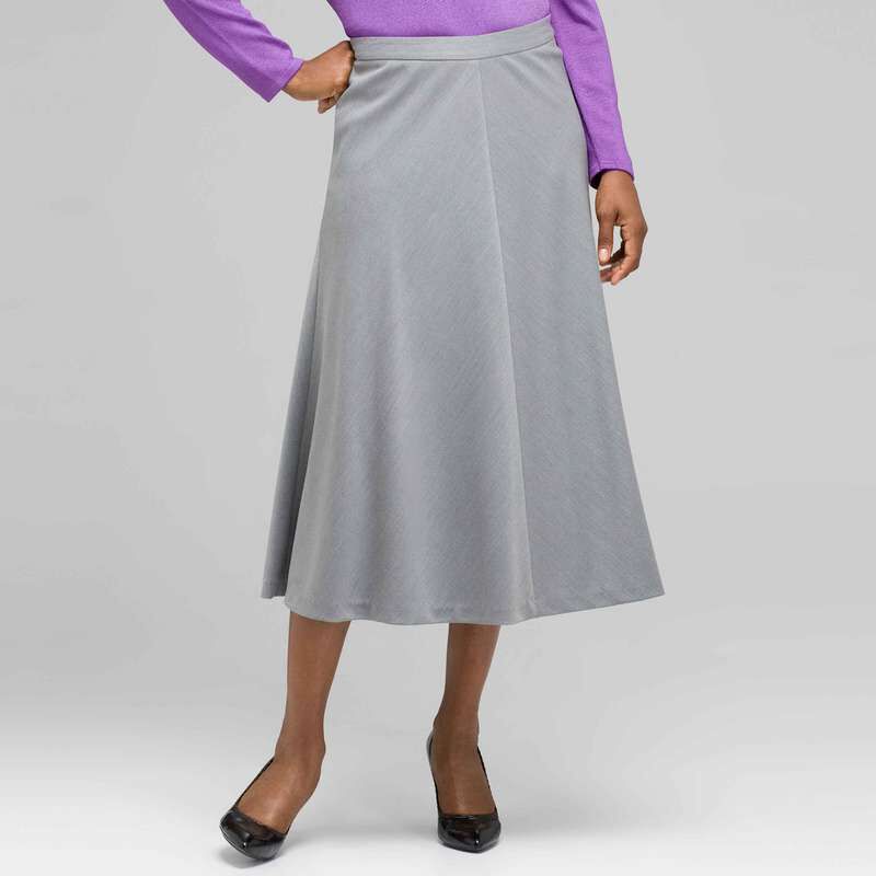 Long Center Seam Skirt, , large