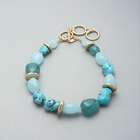 Turquoise and Gold Necklace, , small