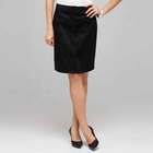 Button Front Skirt, Black, small