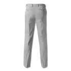 Straight Leg Trousers with Two Back Besom Pockets, Gray, small