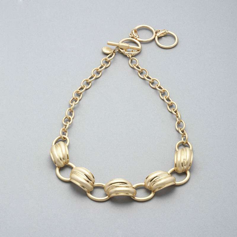 Worn Gold Necklace, , large