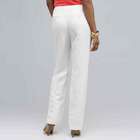 Washable Linen Slim Pant, White, small