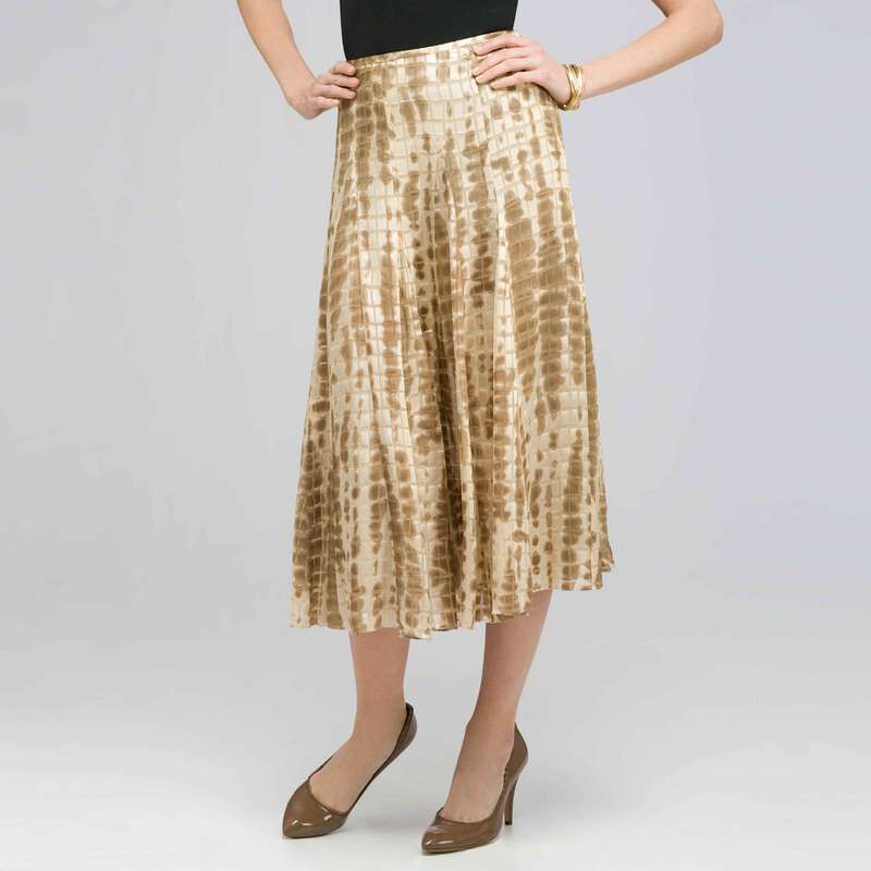 Long Printed Skirt., , large