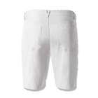 Cotton Straight Shorts, White, small