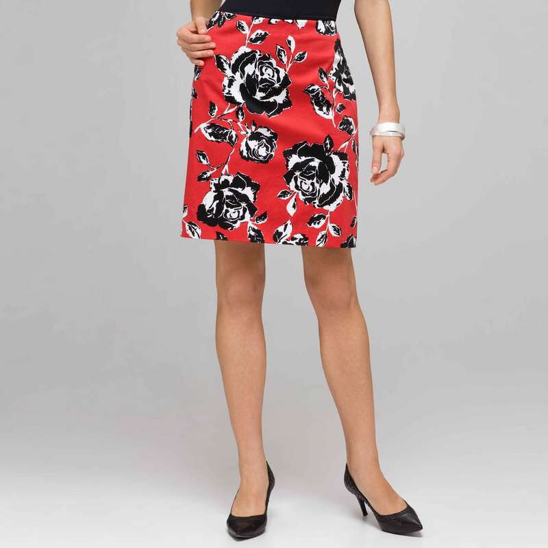 Rose Floral Skirt, , large