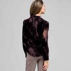 Long Sleeve Covered Placket Blouse, , small